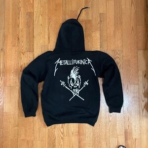 VINTAGE 06 "METALLIFUKINCA" WASHED HOODIE METAL BAND
